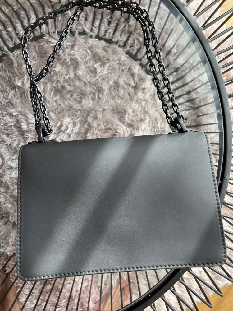 Christian Dior Ultra Matte Calfskin J'Adior Chain Flap Bag Black