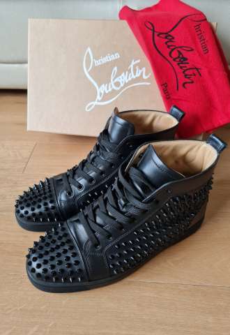 https://vipluxury.sk/Christian Louboutin Louis Spikes high-top sneakers 42
