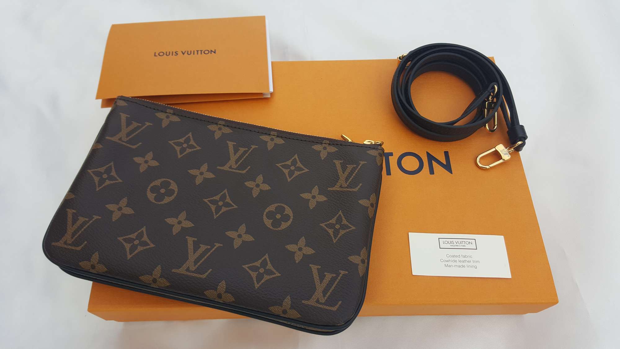 Shop Louis Vuitton MONOGRAM Double Zip Pochette (M69203) by SkyNS