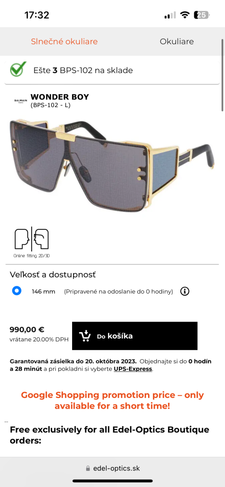 Balmain okuliare wonder  boy by Akoni