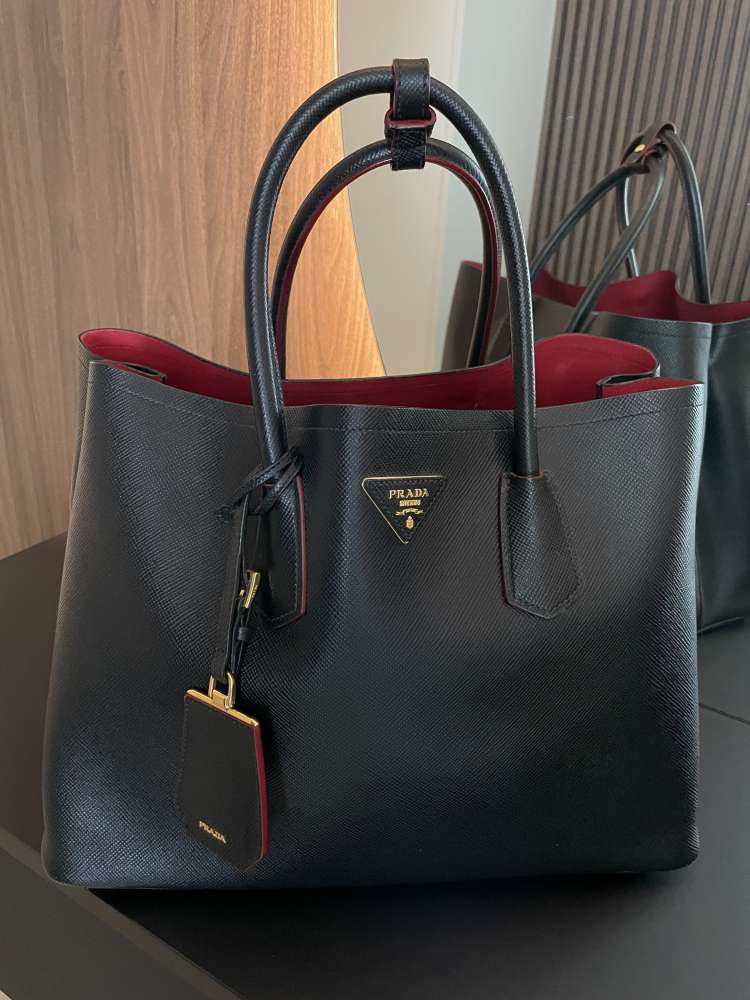 Prada Saffiano Leather Double Bag