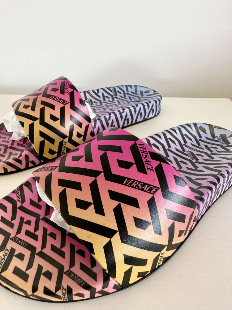 Versace slapky multicolor ruzove