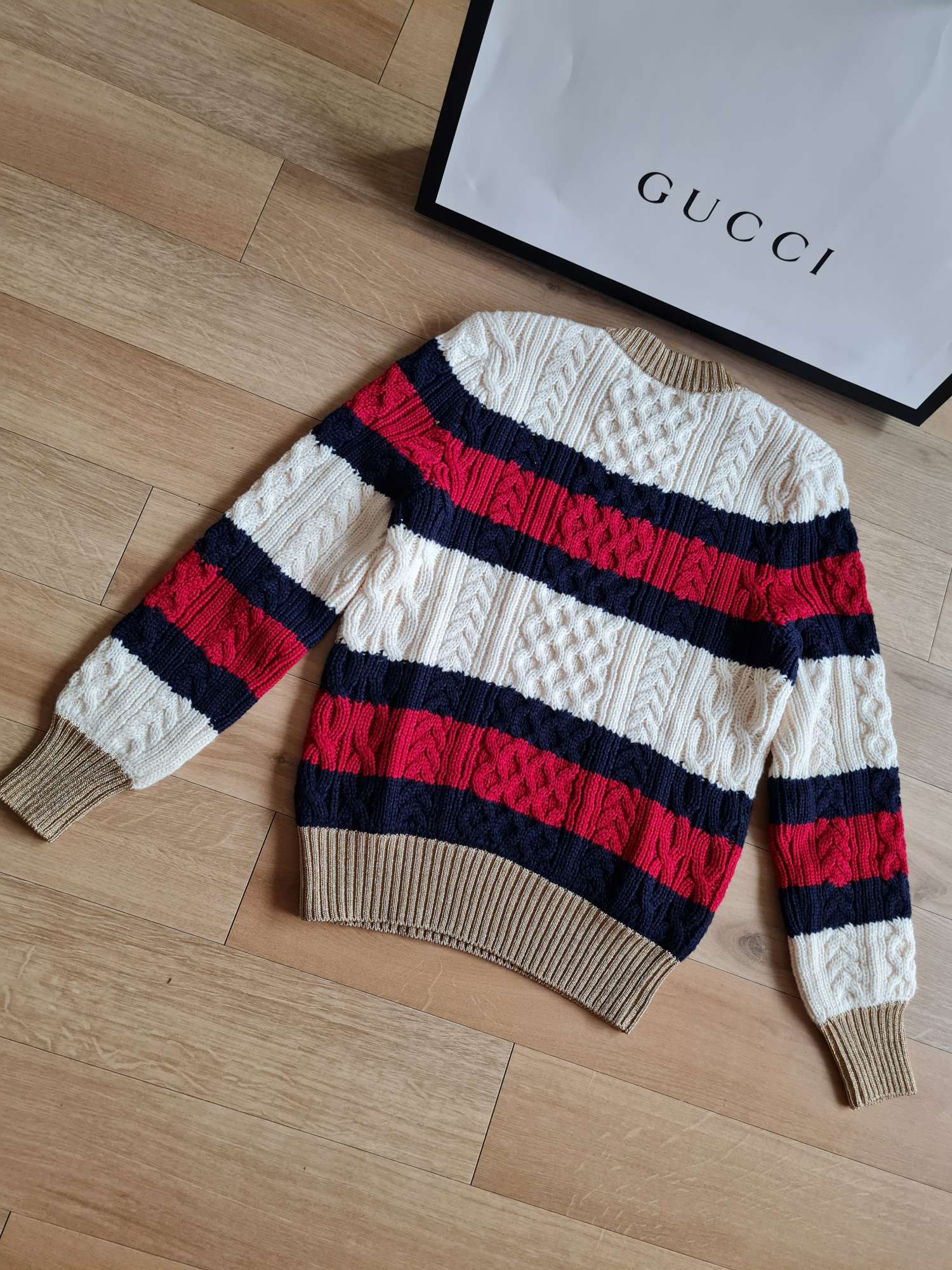 Gucci copánkový svetr XS