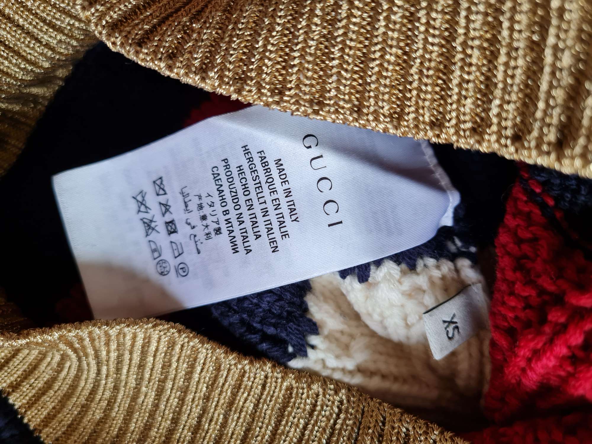 Gucci copánkový svetr XS