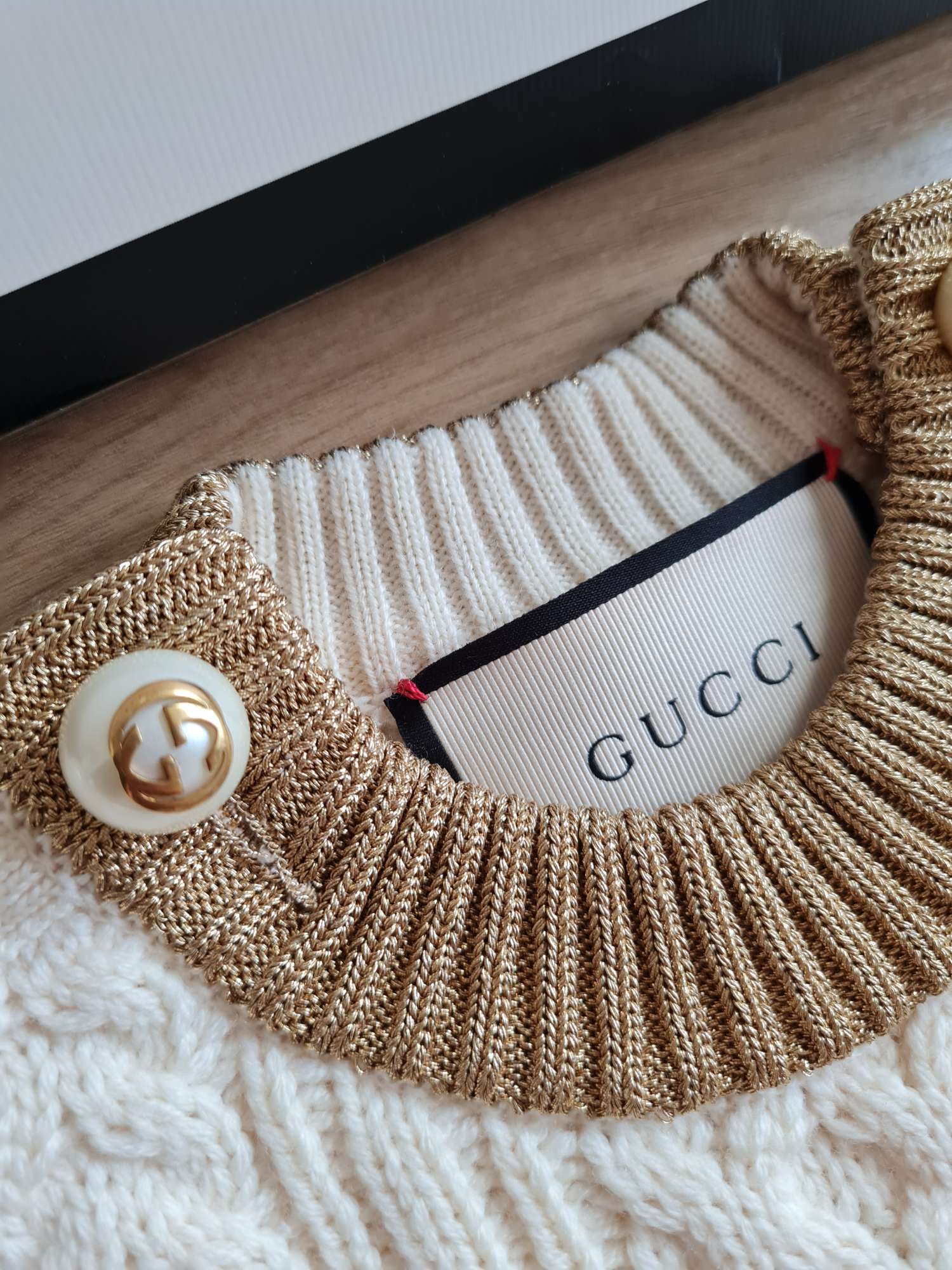 Gucci copánkový svetr XS