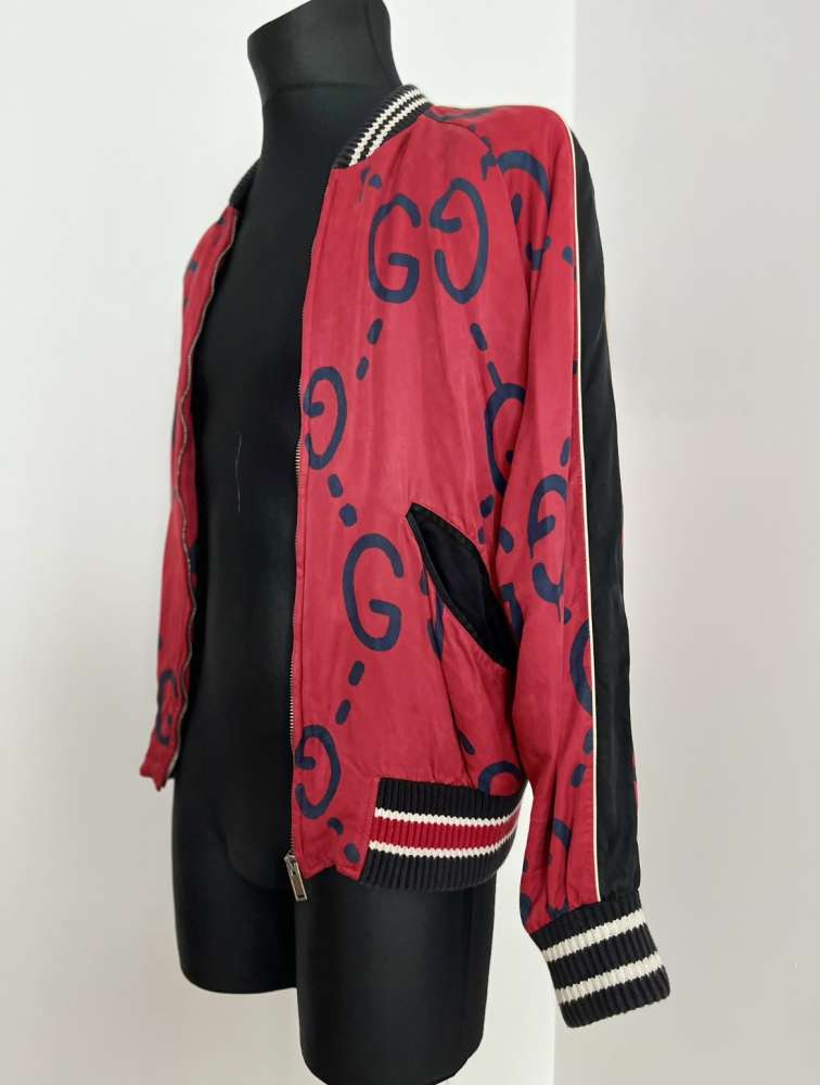Gucci Ghost Satin bomber