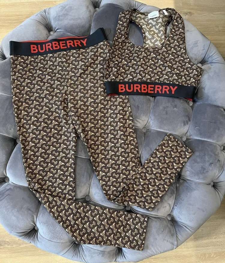 Burberry set leginy + top