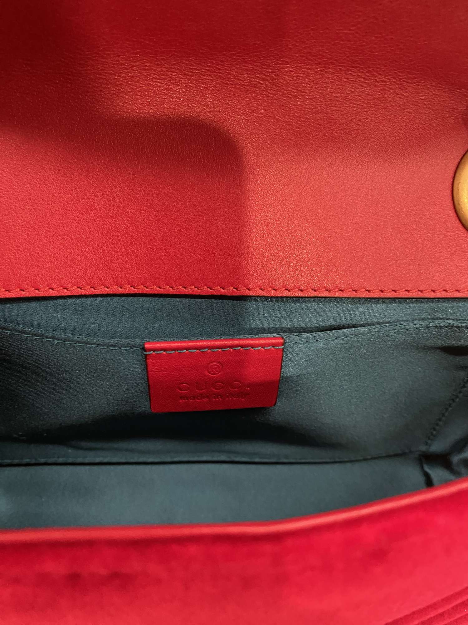 Gucci Marmont red velvet