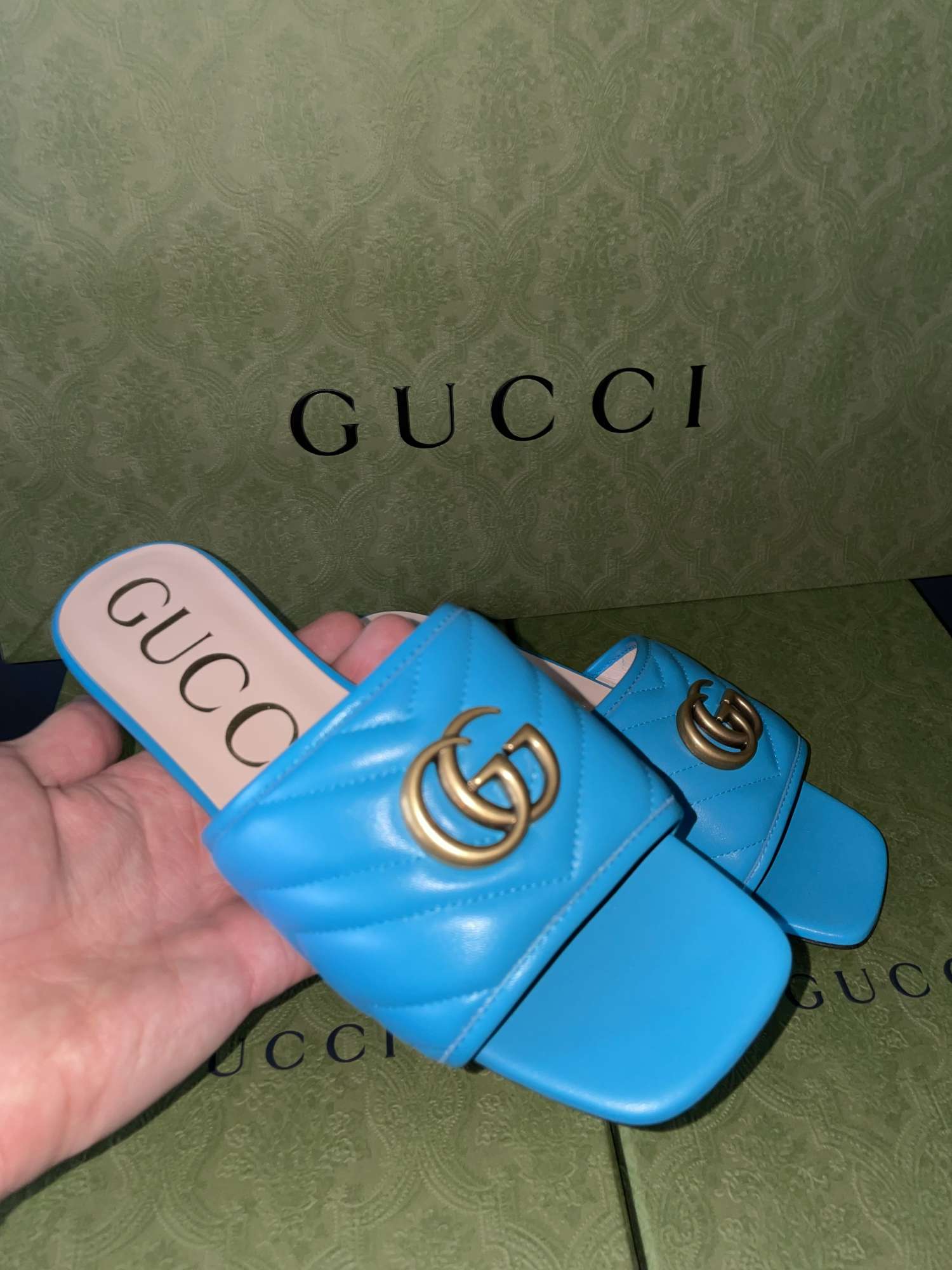 Gucci Marmont šľapky