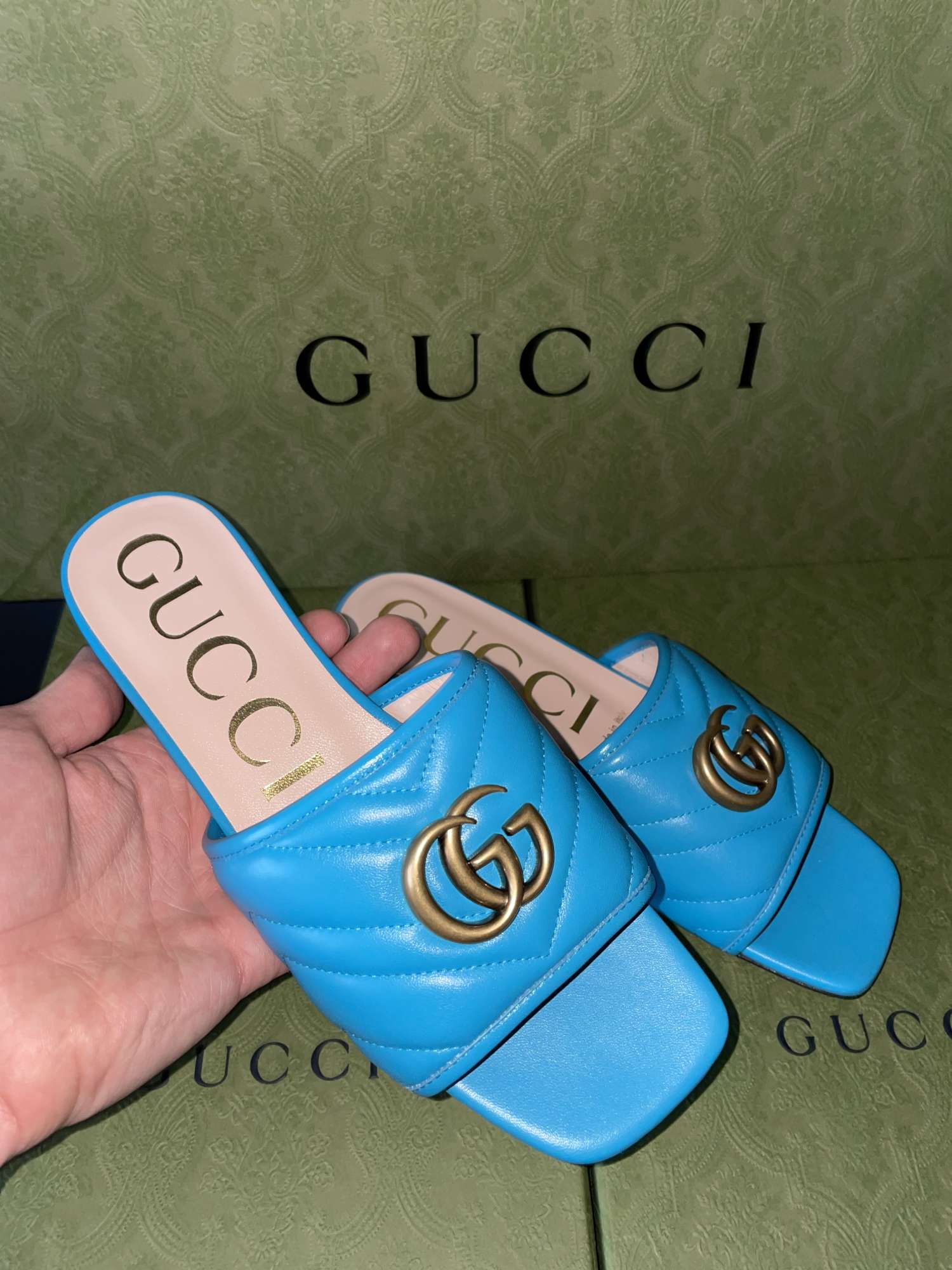 Gucci marmont šľapky