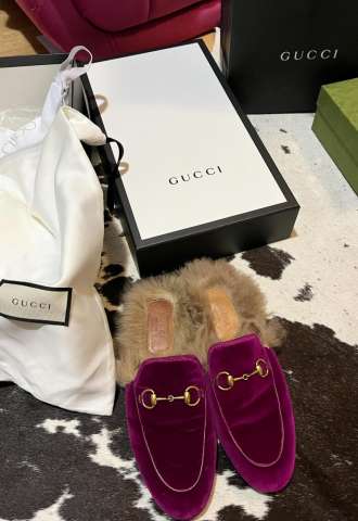 https://vipluxury.sk/Gucci princetown fur velvet loafer