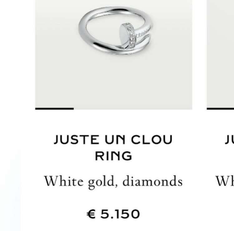 Cartier Juste un Clou prsten