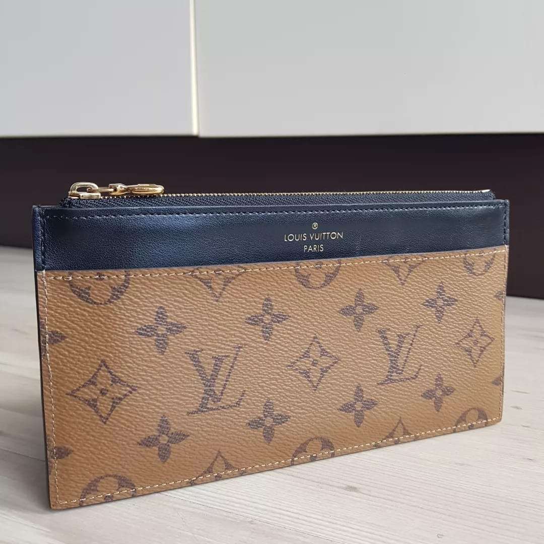 Louis Vuitton slim wallet monogram reverse