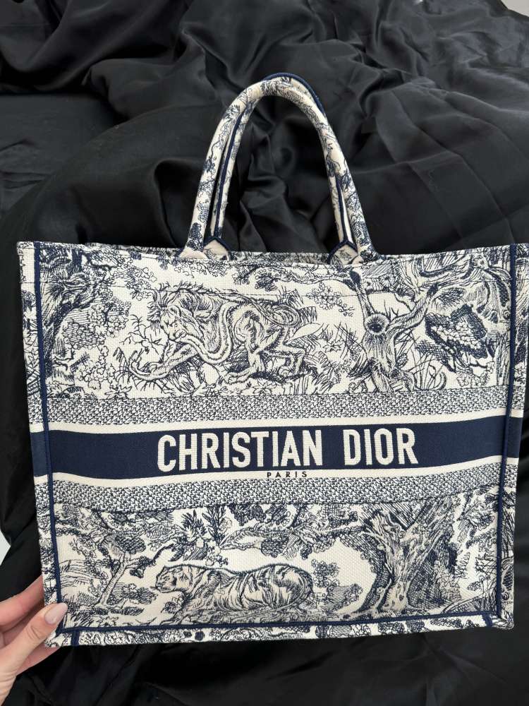 Dior book tote large bag