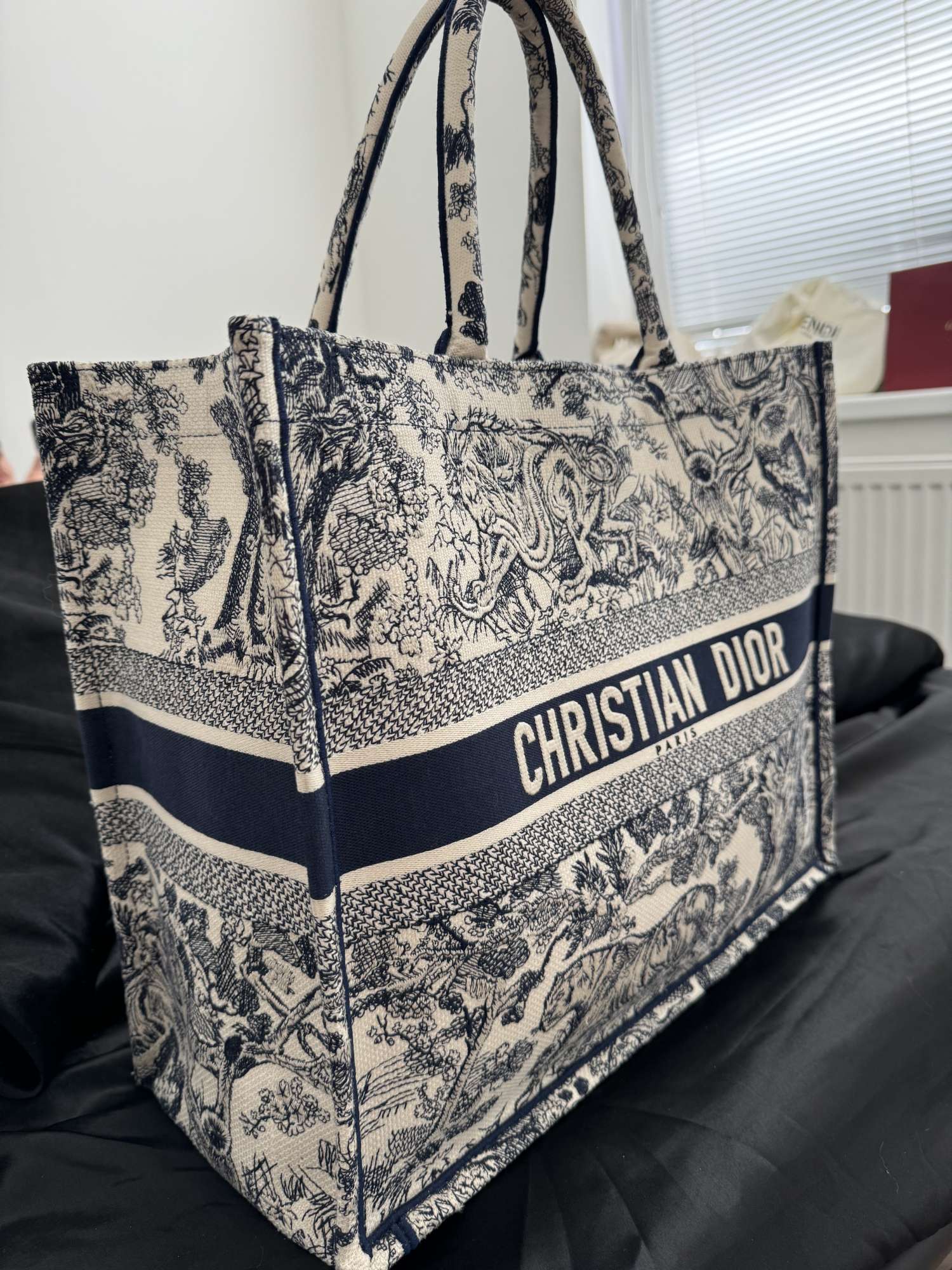 Dior book tote large bag