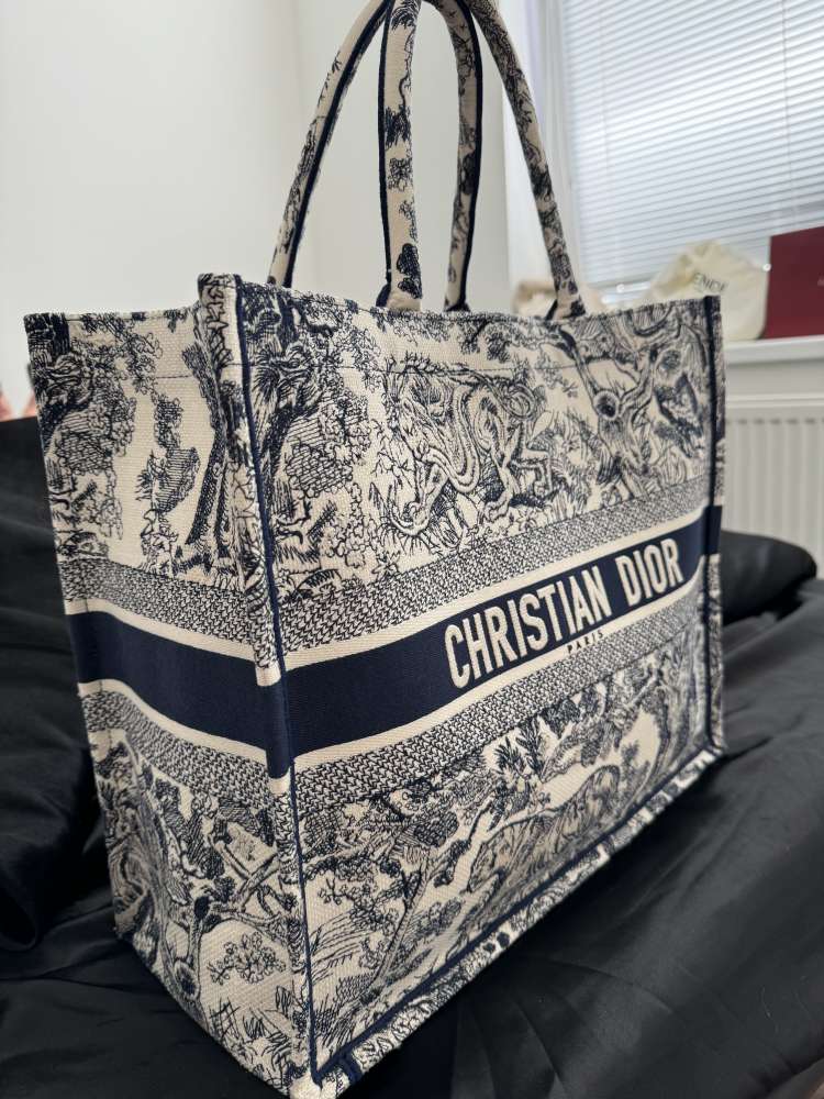 Dior book tote large bag