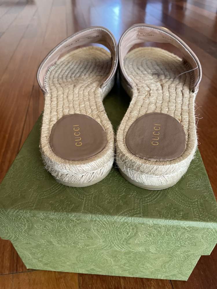 Gucci espadrille leather