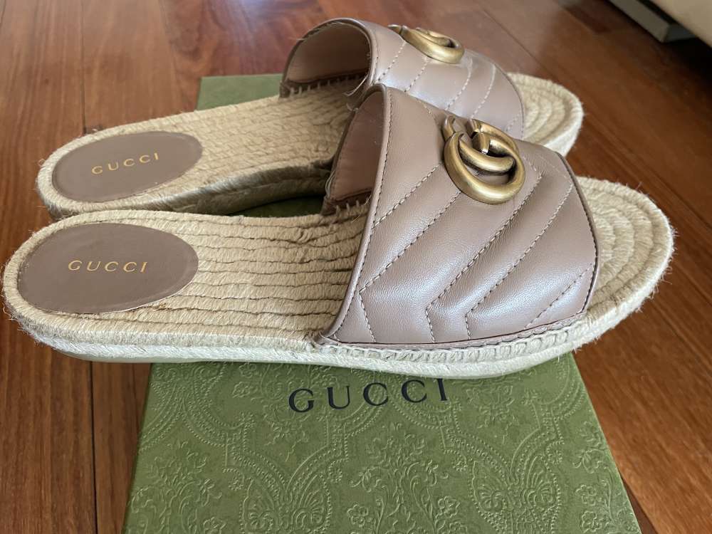 Gucci espadrille leather