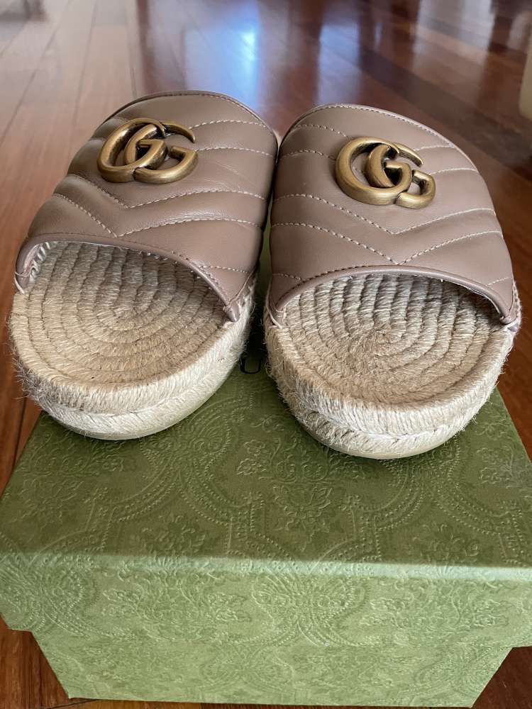 Gucci espadrille leather