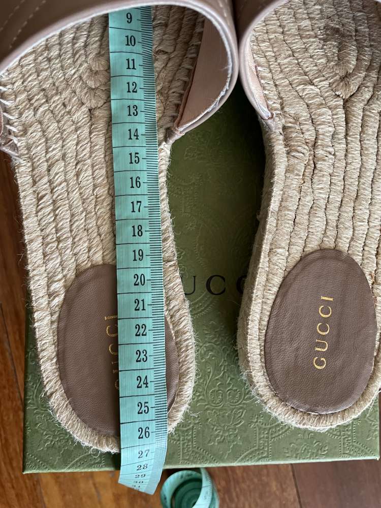 Gucci espadrille leather