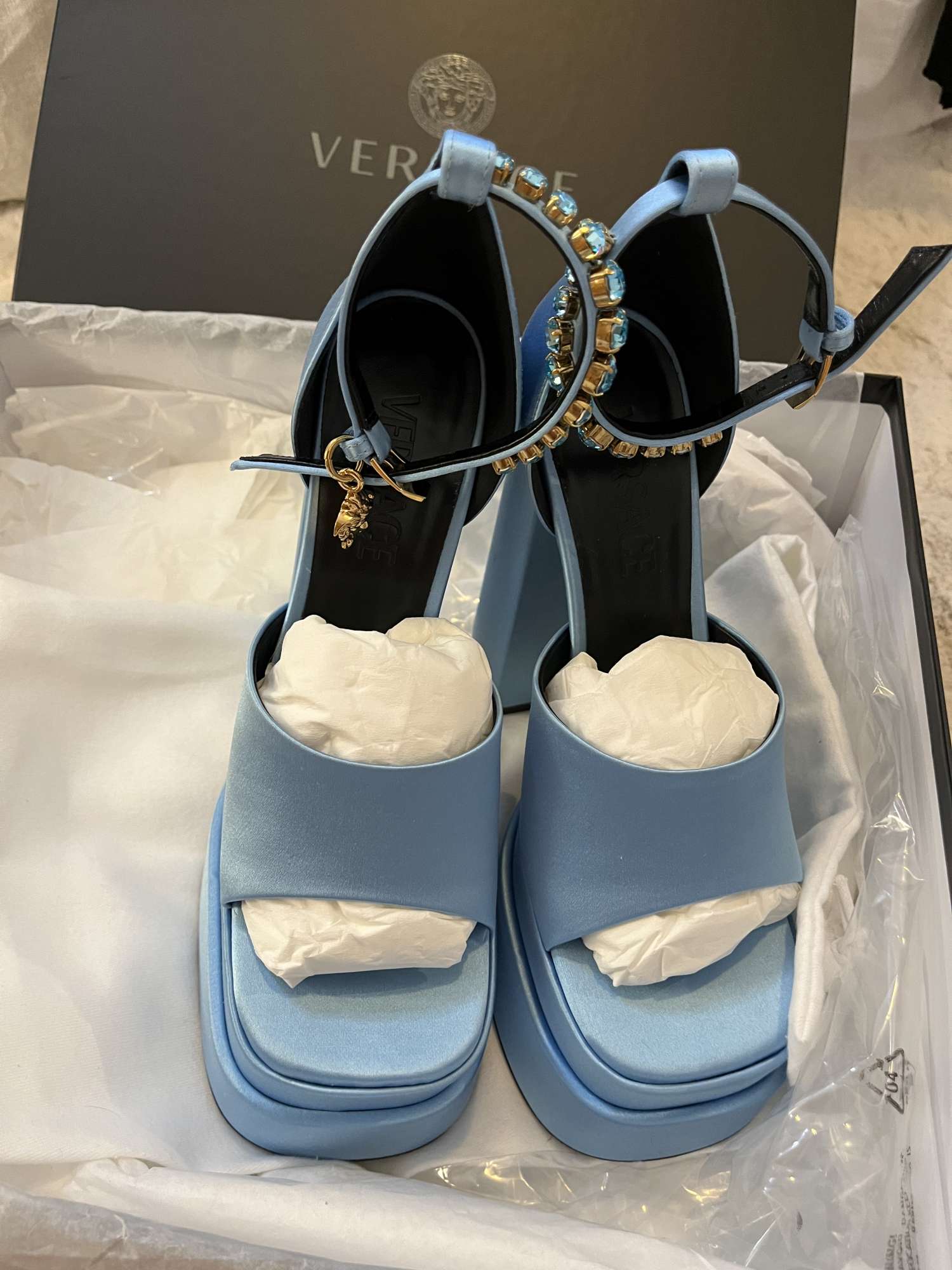 Versace medusa platform sandals
