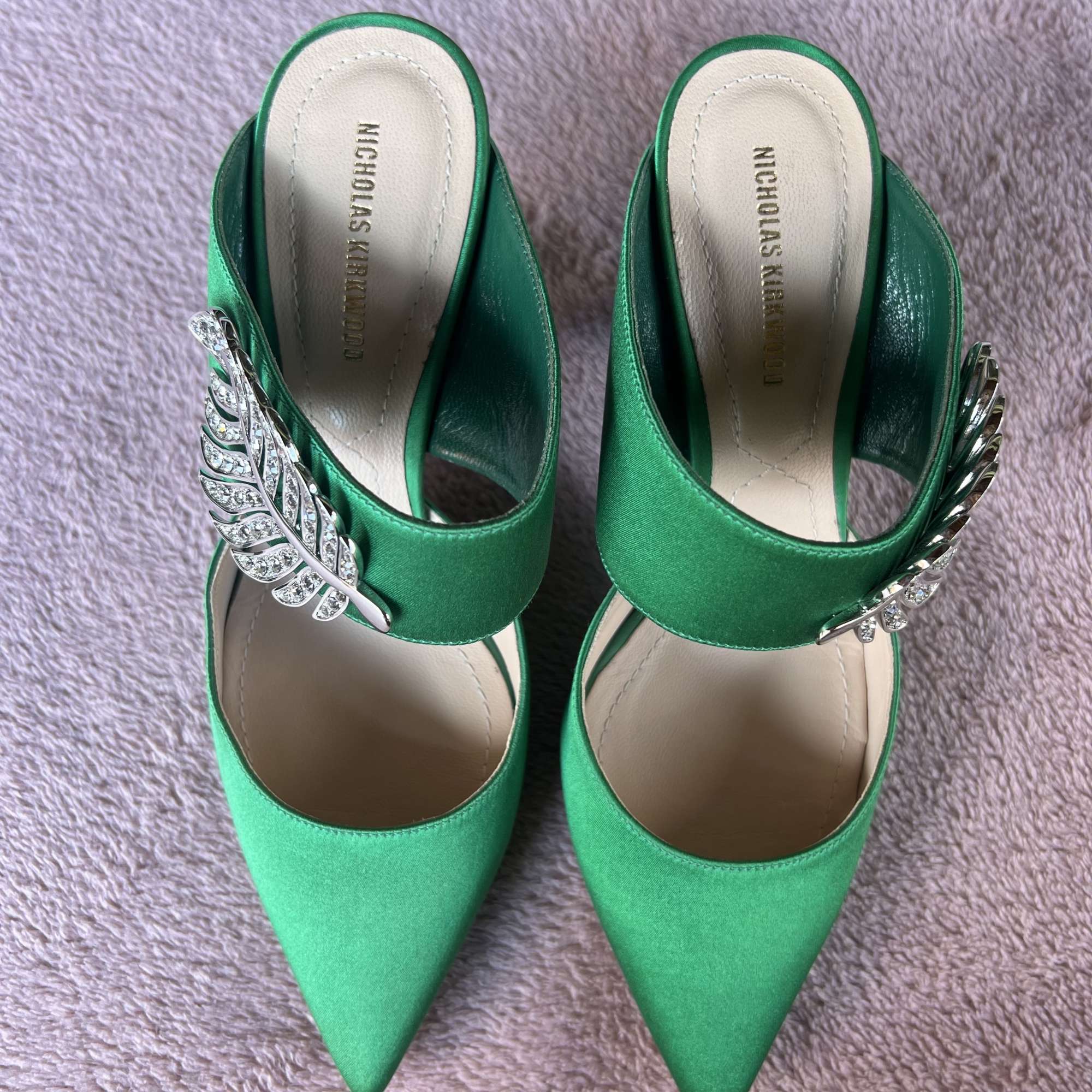 Nicholas Kirkwood Monstera mules 70mm