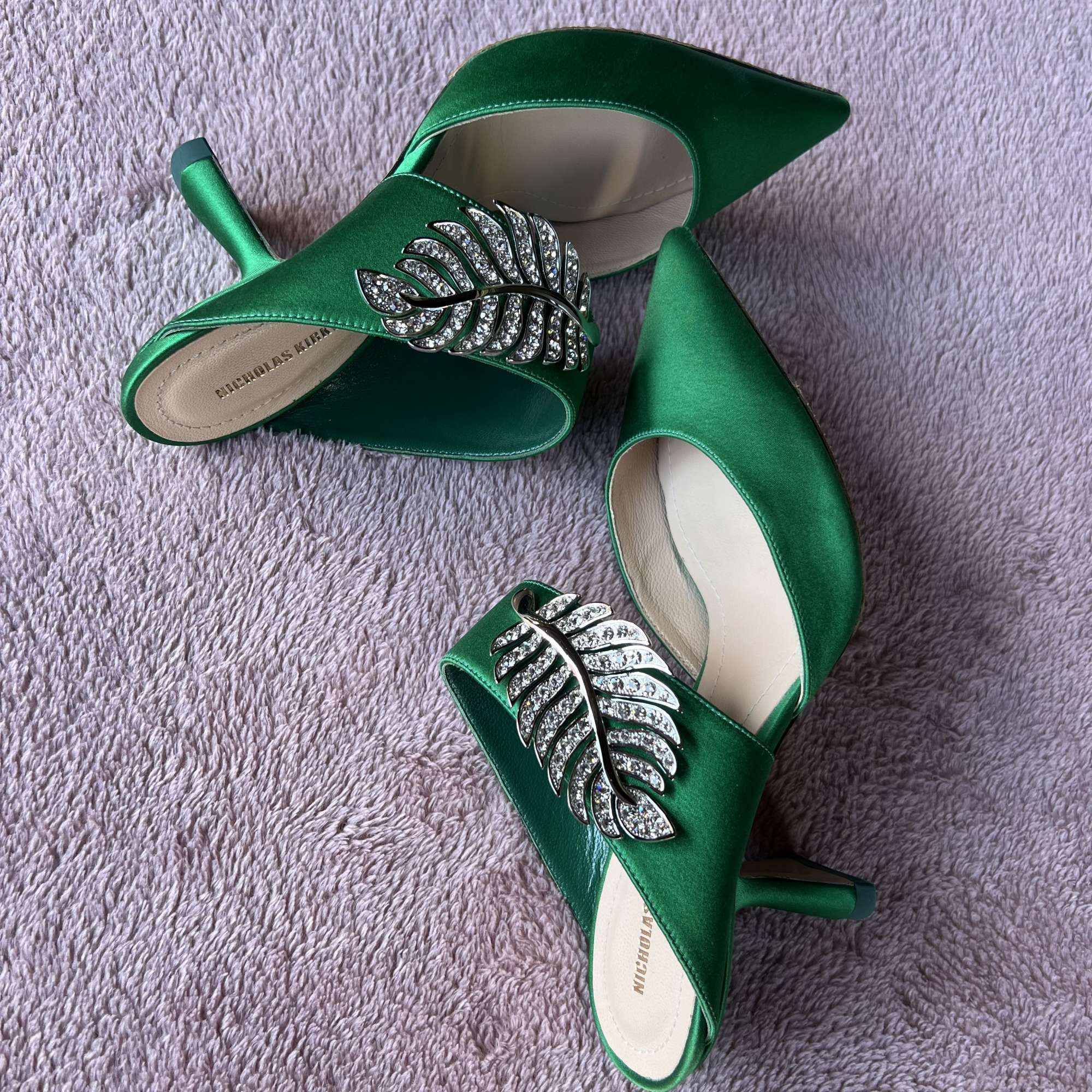 Nicholas Kirkwood Monstera mules 70mm