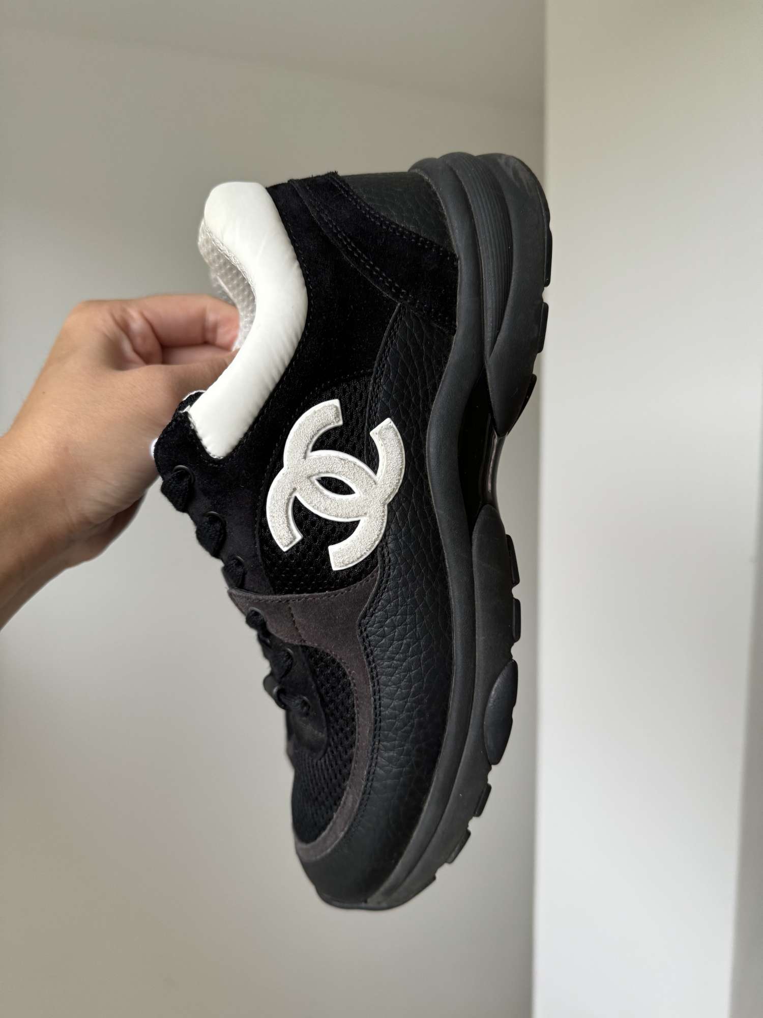 Chanel tenisky Mesh, Suede Calfskin &amp; Grained Calfskin 39