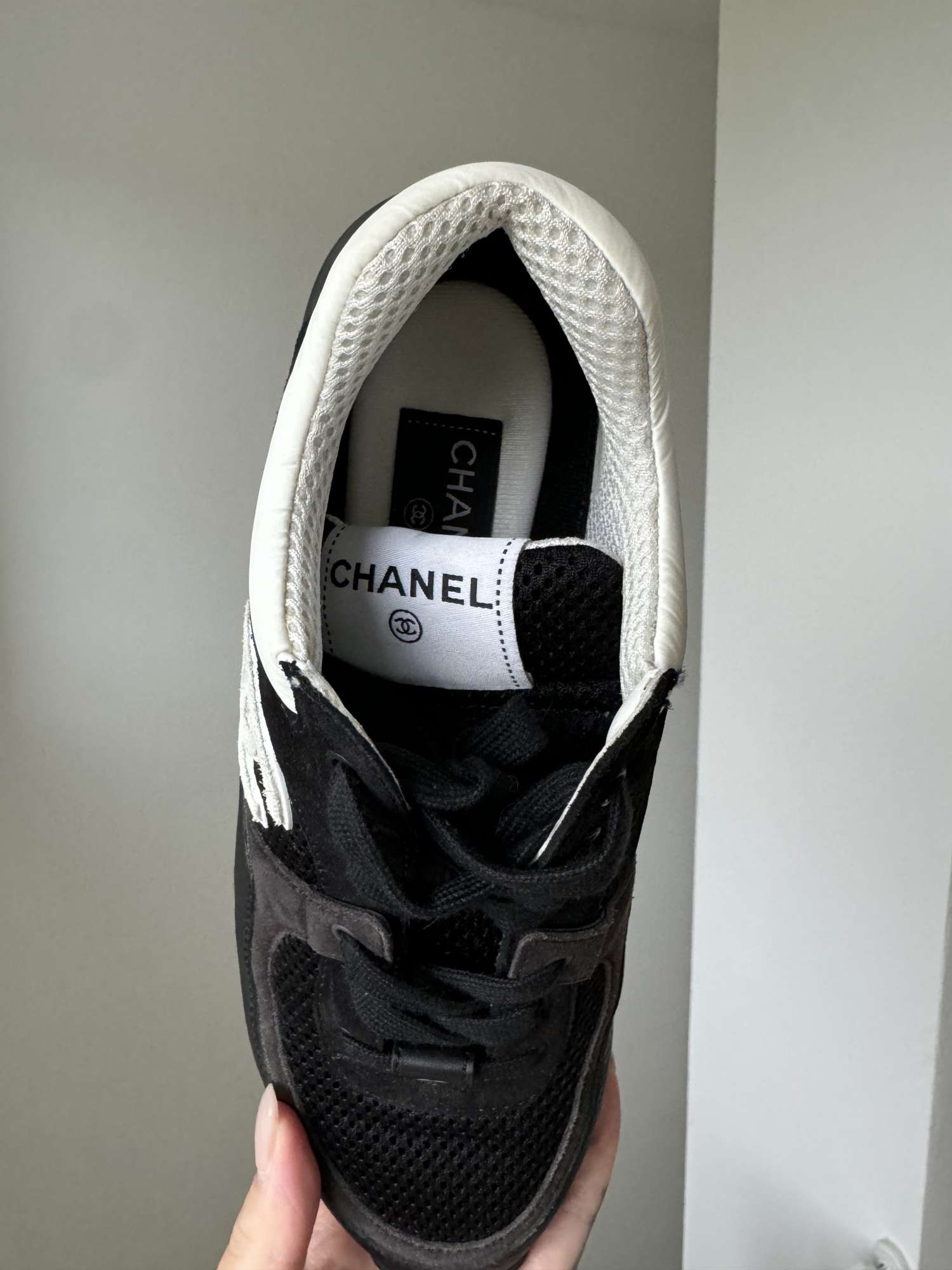 Chanel tenisky Mesh, Suede Calfskin &amp; Grained Calfskin 39