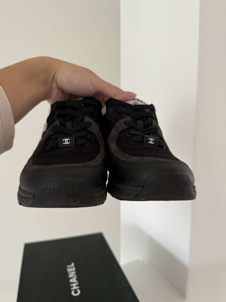 Chanel tenisky Mesh, Suede Calfskin &amp; Grained Calfskin 39