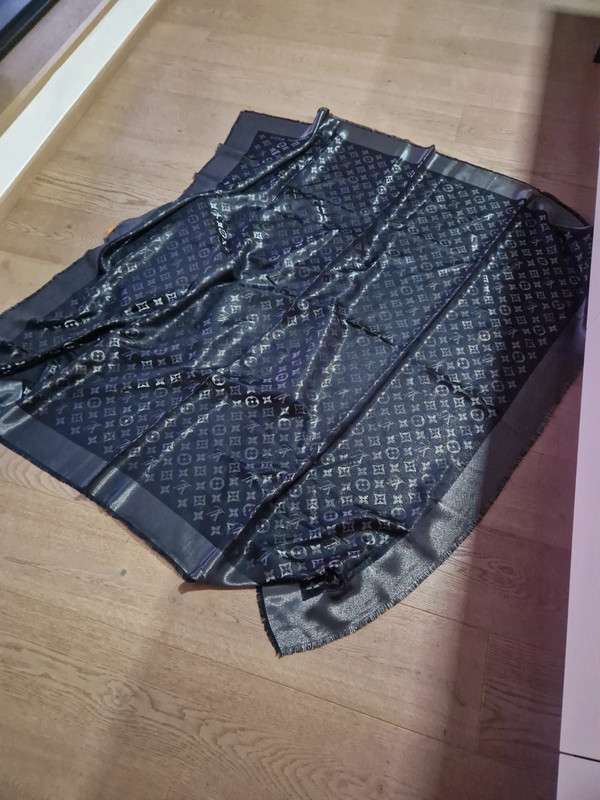 Šál Louis Vuitton monogram Lurex Maroon