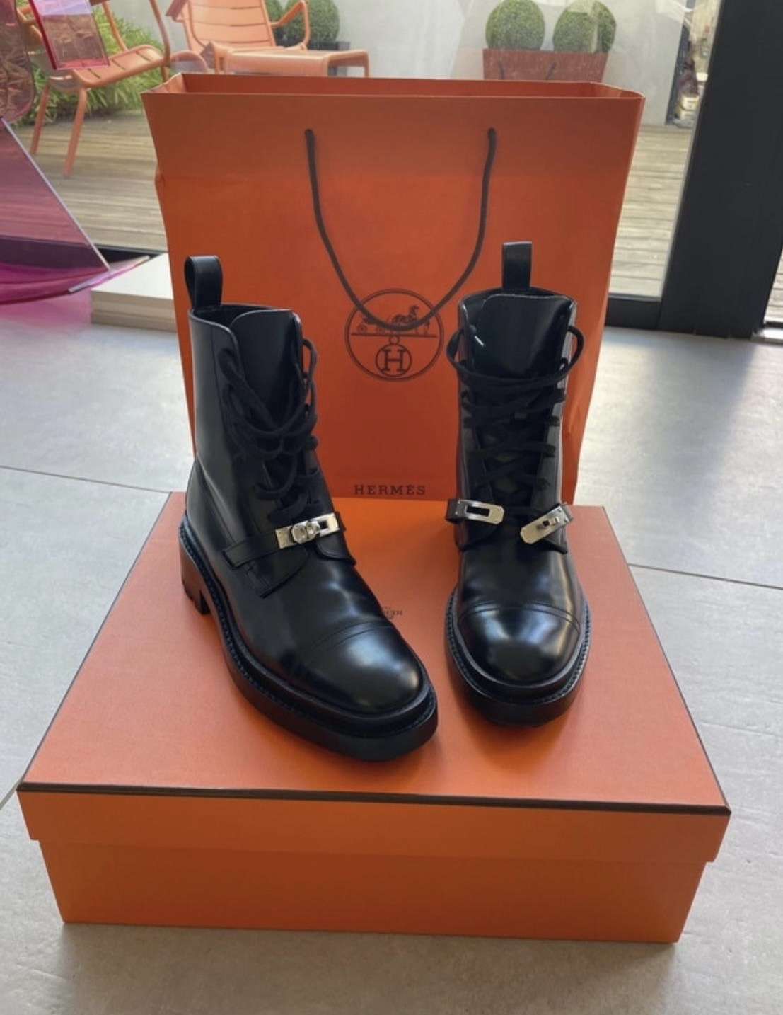 Hermes Kelly boots