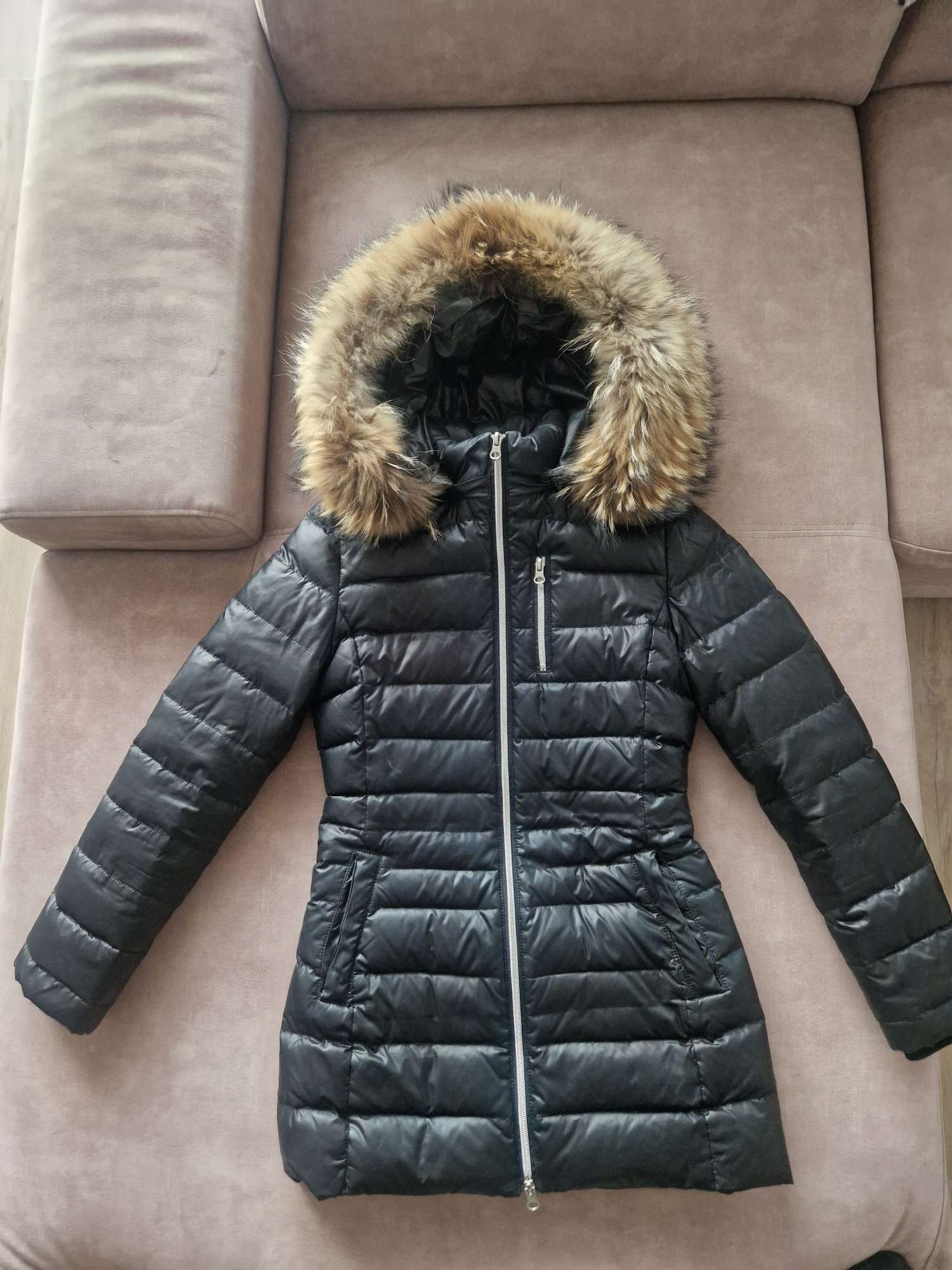 Bunda s pravou kožušinkou