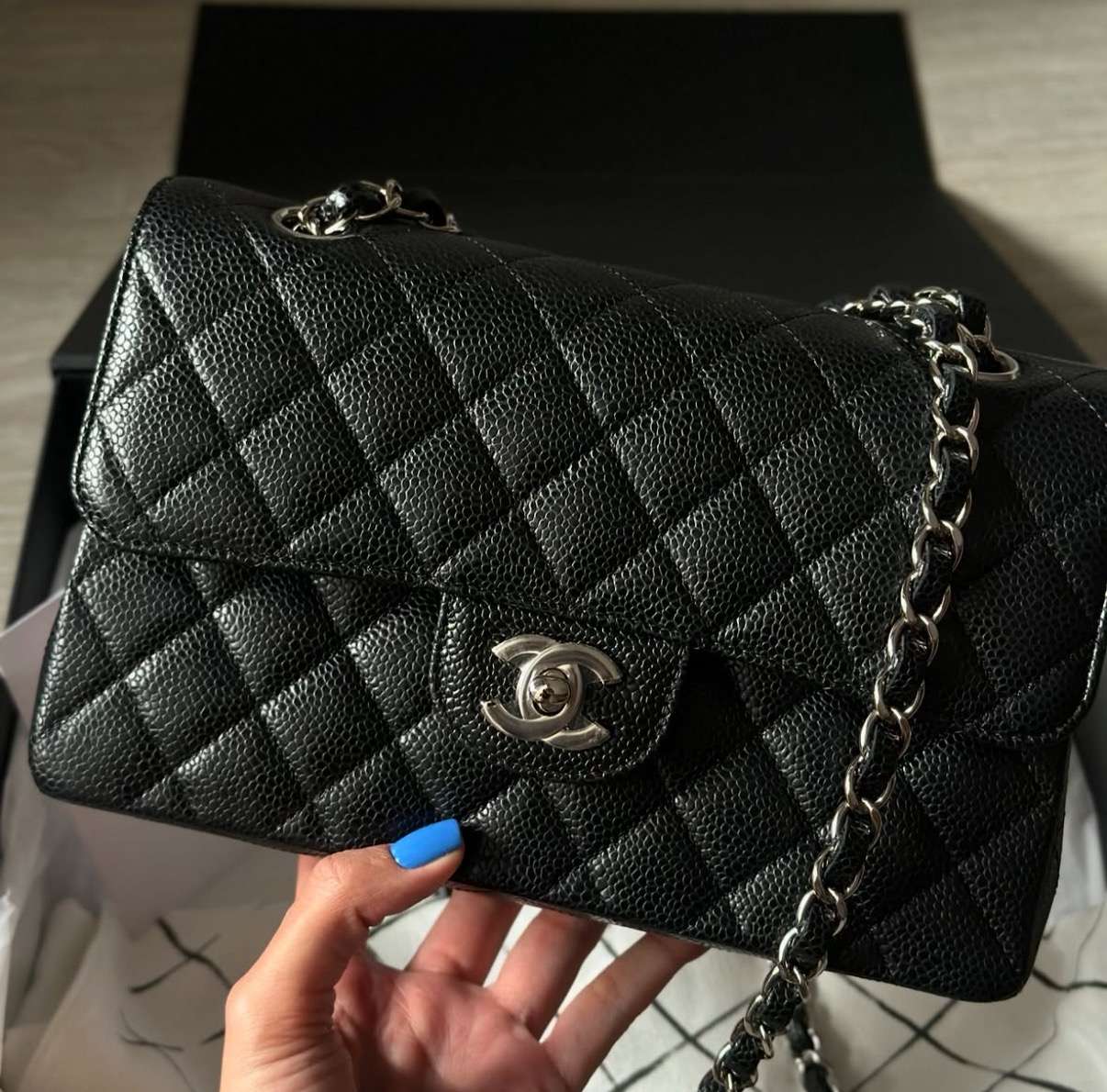 Chanel classic small PHW
