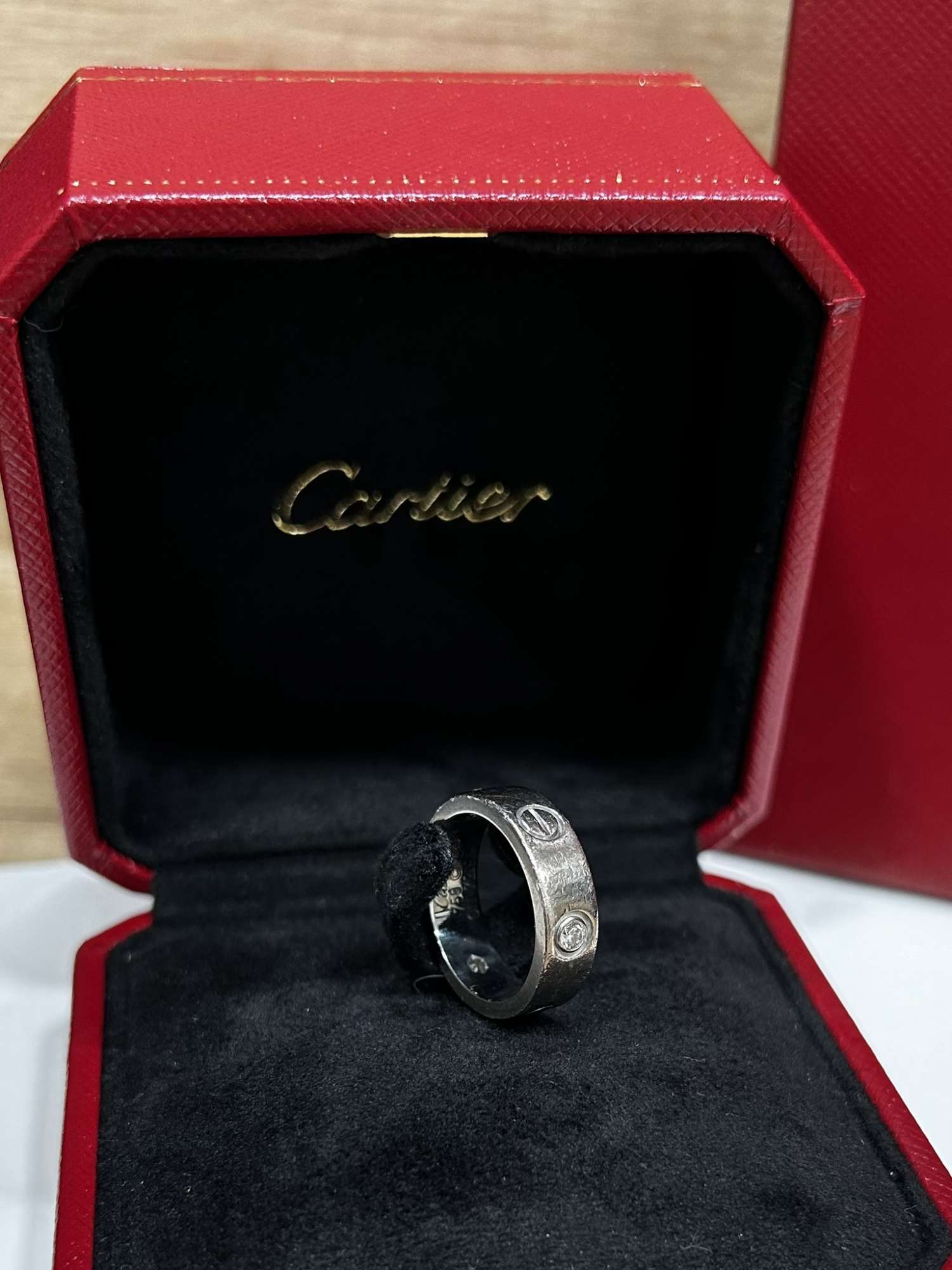 Cartier Love Ring se 3 diamanty