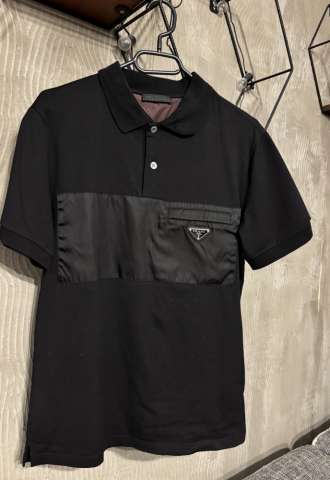 https://vipluxury.sk/Prada triangle logo re-nylon polo shirt