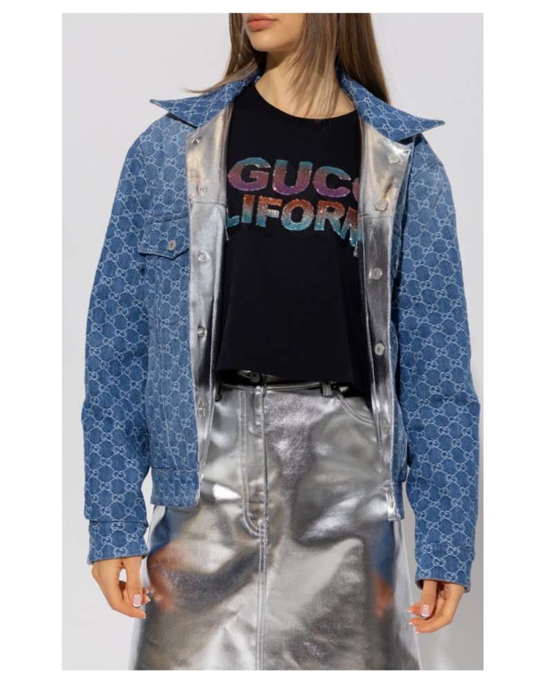 Gucci damska denim bunda