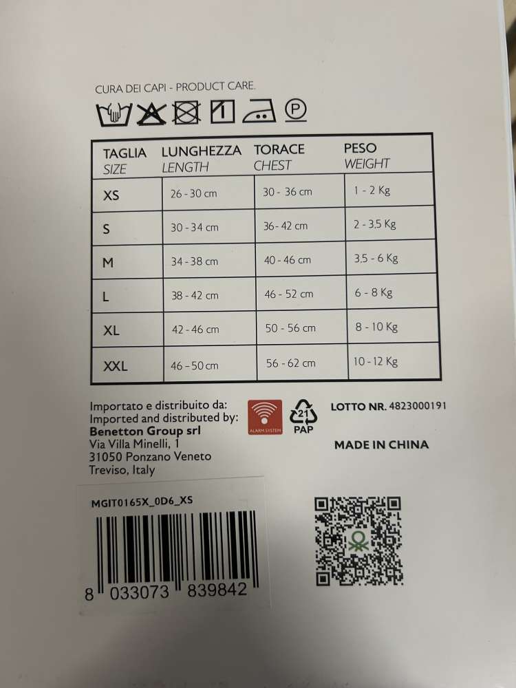 Benetton bundicka pre psa