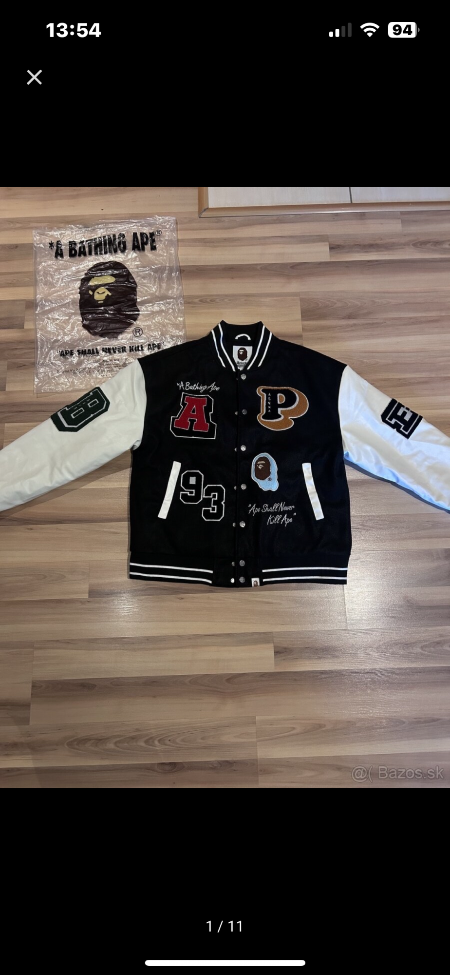 Bape Crazy Patch Varsity bunda