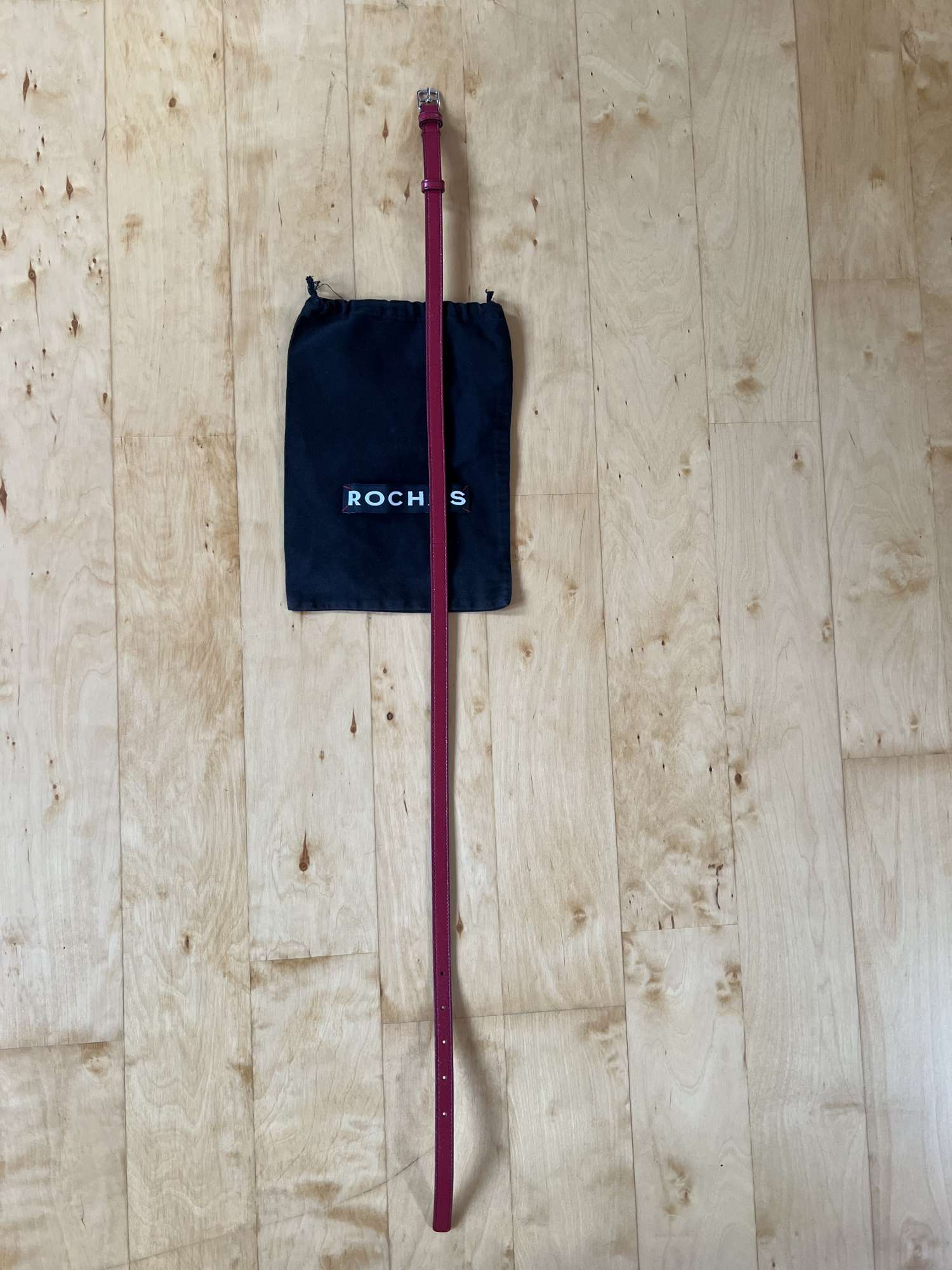 ROCHAS červený tenký opasok (nový)