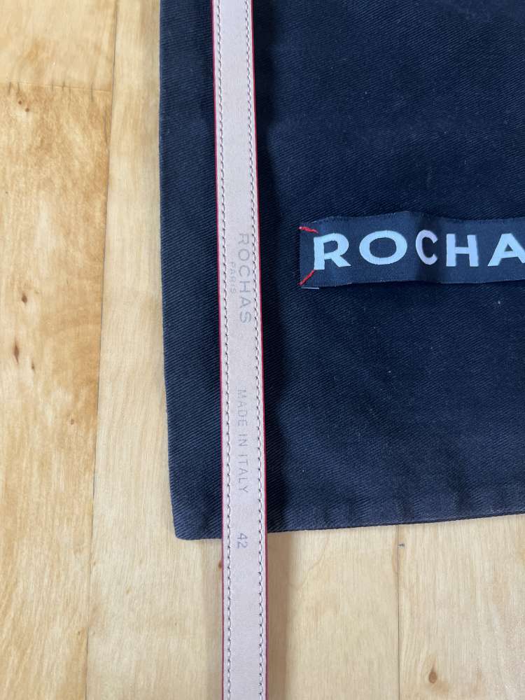 ROCHAS červený tenký opasok (nový)