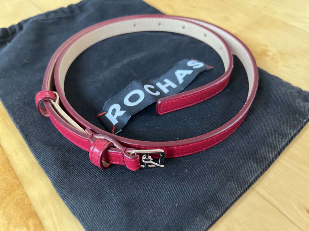 ROCHAS červený tenký opasok (nový)