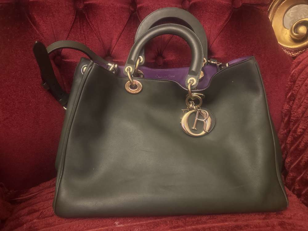 Dior Large Green Smooth Calfskin Diorissimo Bag