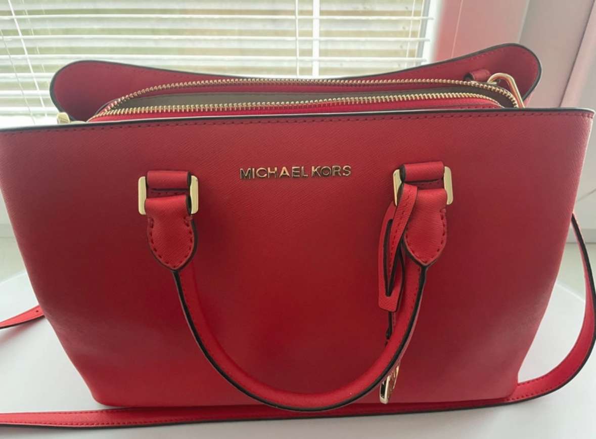 Michael Kors saffiano red