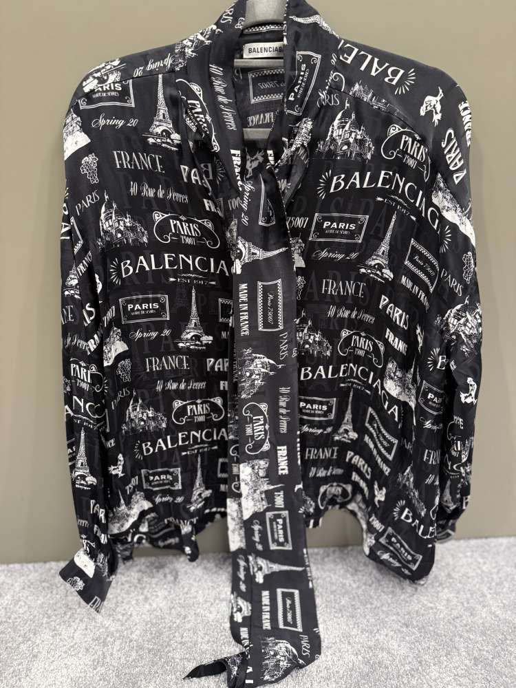 Hodvábna košeľa Balenciaga