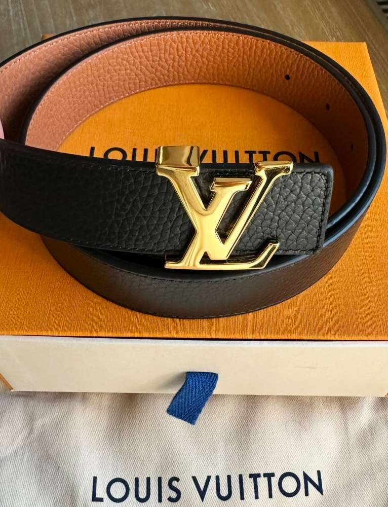 Nový opasok Louis Vuitton model Initiales 3 cm dvojlícny 85