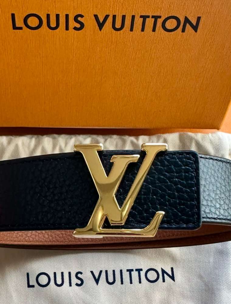 Nový opasok Louis Vuitton model Initiales 3 cm dvojlícny 85