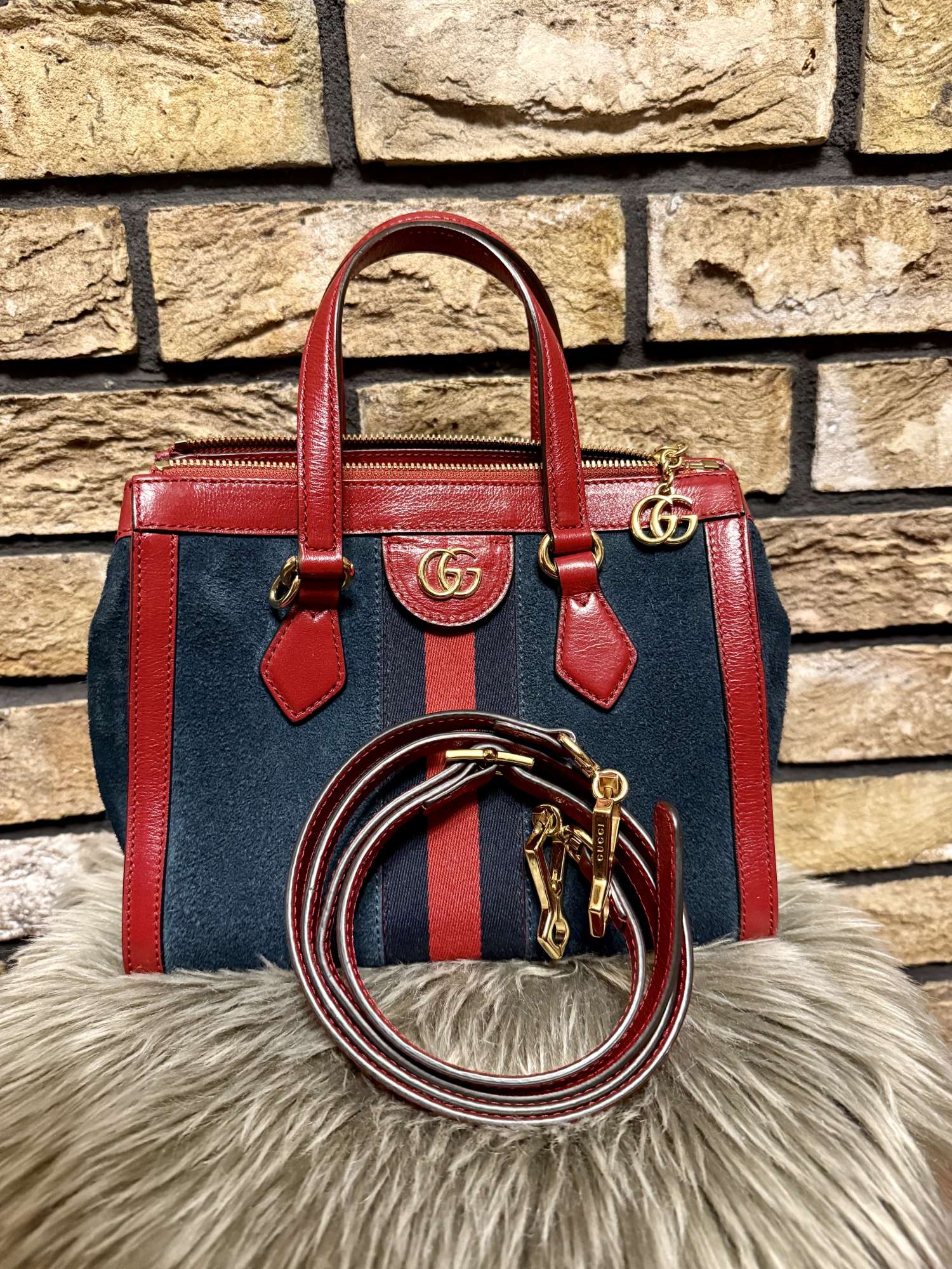 Gucci Vintage Web Ophidia Small Tote Bag