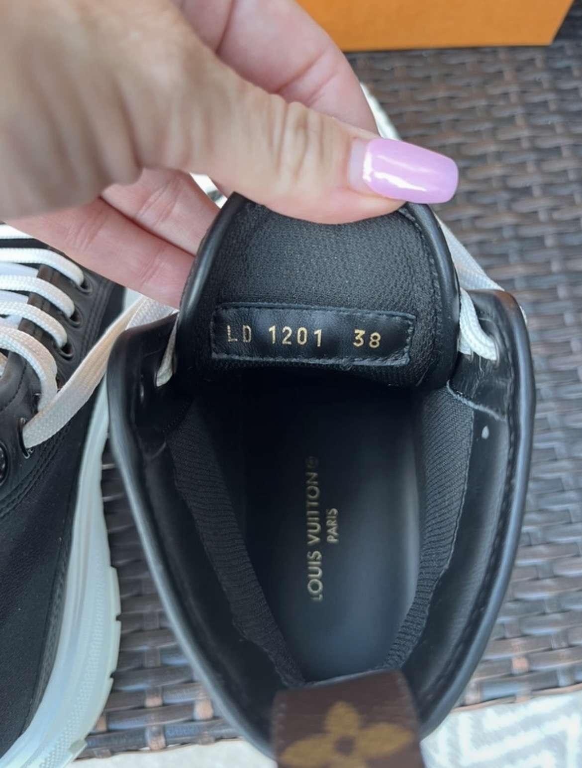 Louis Vuitton cloth trainers