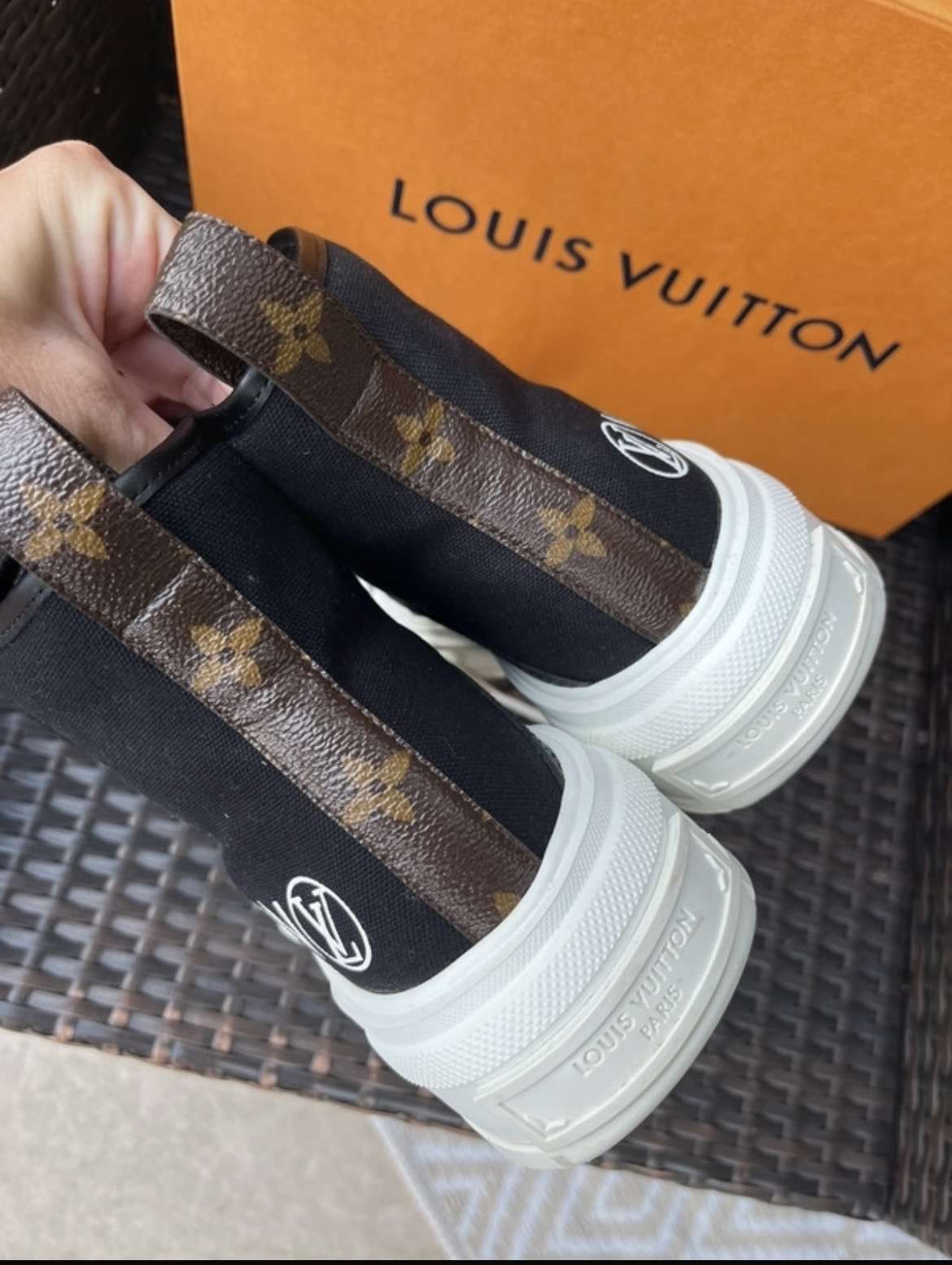 Louis Vuitton cloth trainers